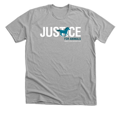 Justice for Animals Shirts, a Athletic Heather Premium Unisex Tee