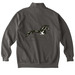 Peace Ranch&nbsp;, a Grey Comfort Colors Quarter Zip Pullover (back-view)