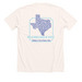 Bluebonnet Love, a Heather Natural Premium Unisex Tee (back-view)
