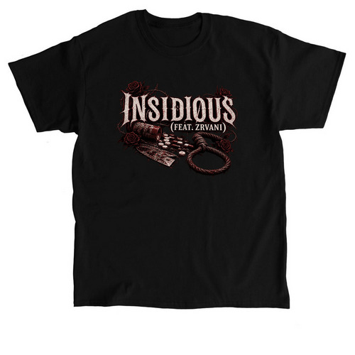 ZRVANI & Buried Emotions Demonising design, a Black Classic Unisex Tee