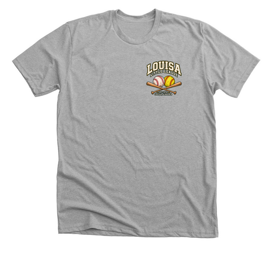 Louisa Little League Spirit Wear, a Athletic Heather Premium Unisex Tee