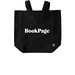 BookPage Cotton Tote, a Black Recycled Cotton Tote Bag