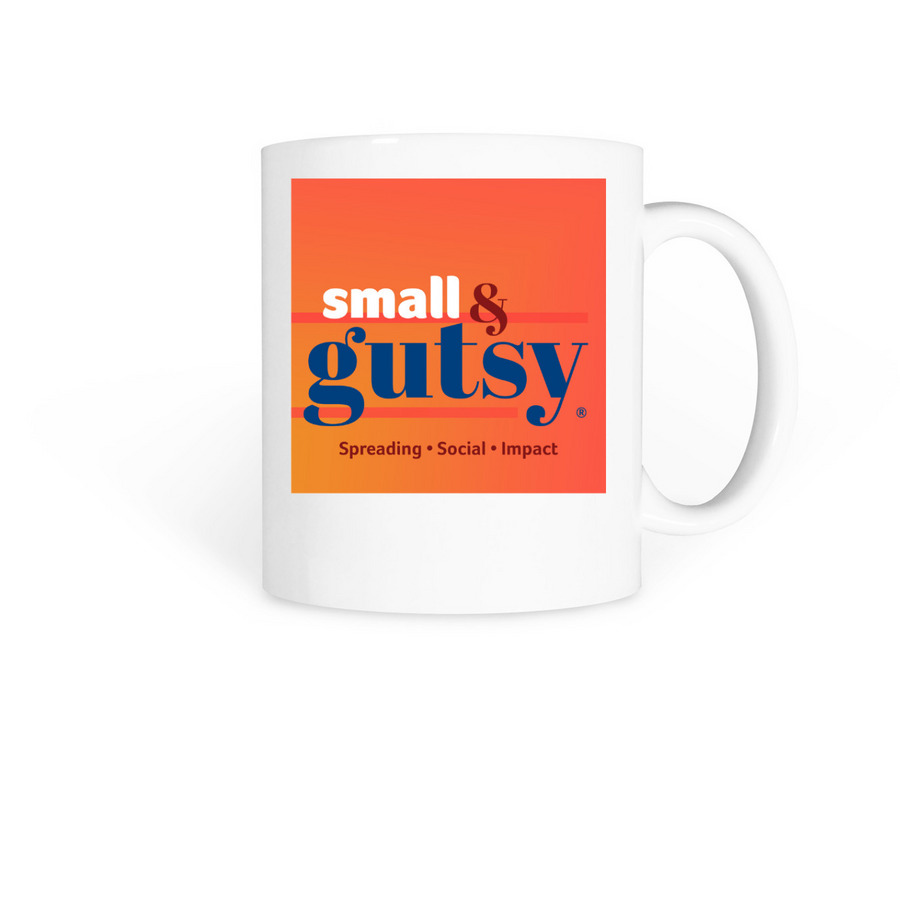 Small & Gutsy Mug, a White Coffee Mug