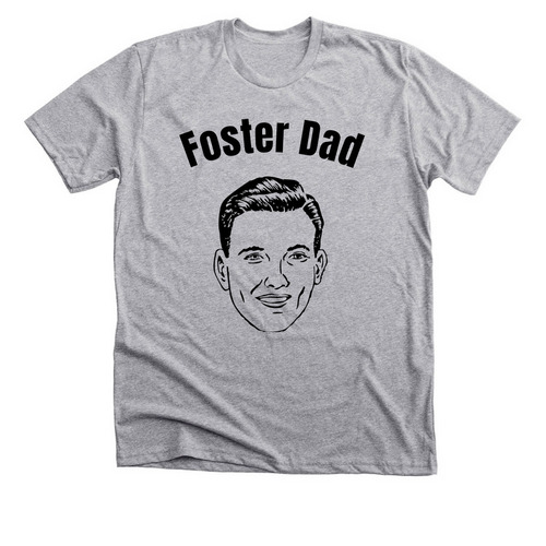 Foster Dad, a Athletic Heather Premium Unisex Tee