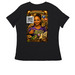 Mimi?s Mystics Vol. I, a Black Women's Relaxed V-Neck Tee (back-view)