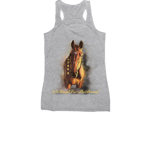 #IStandFortheBrand Campaign, a Athletic Heather Women's Racerback