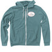 Can Do Canines Logo, a Heather Deep Teal Zip Up Hoodie