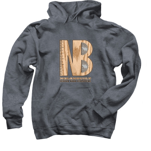 NOLANBUILT GEAR, a Dark Heather Pullover Hoodie