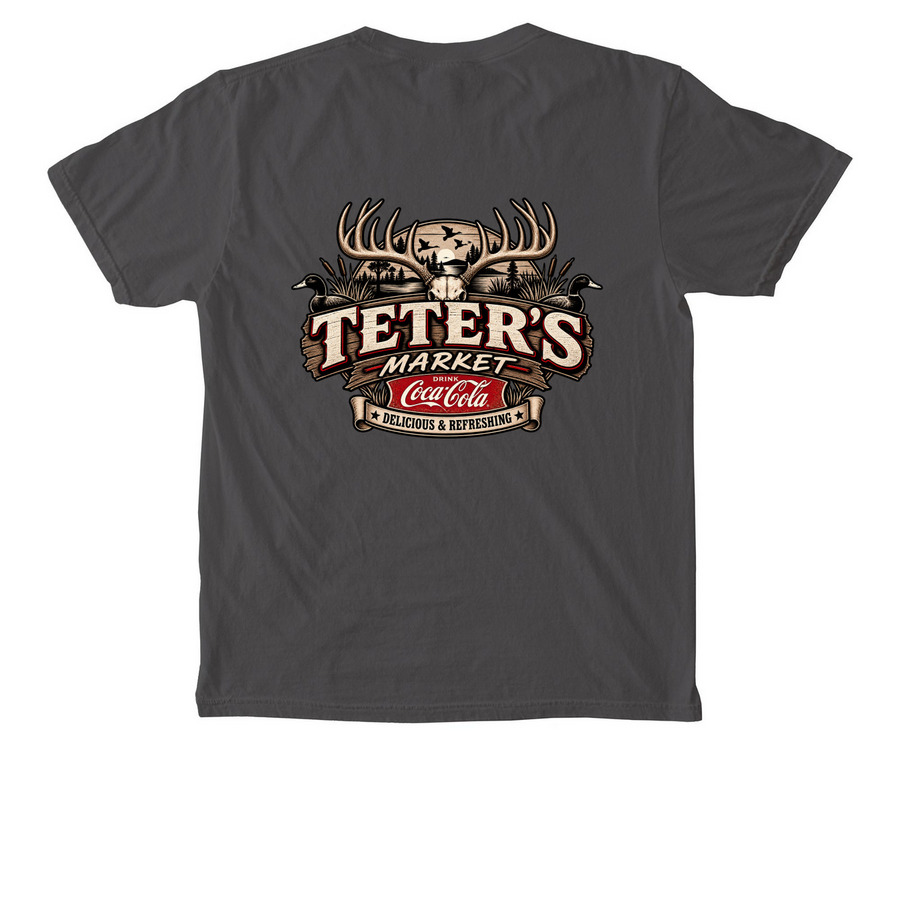 Teter?s Merch&nbsp;, a Pepper Comfort Colors Pocket Tee (back-view)