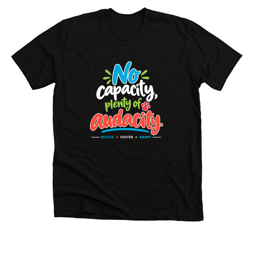 Audacity, a Solid Black Blend Premium Unisex Tee