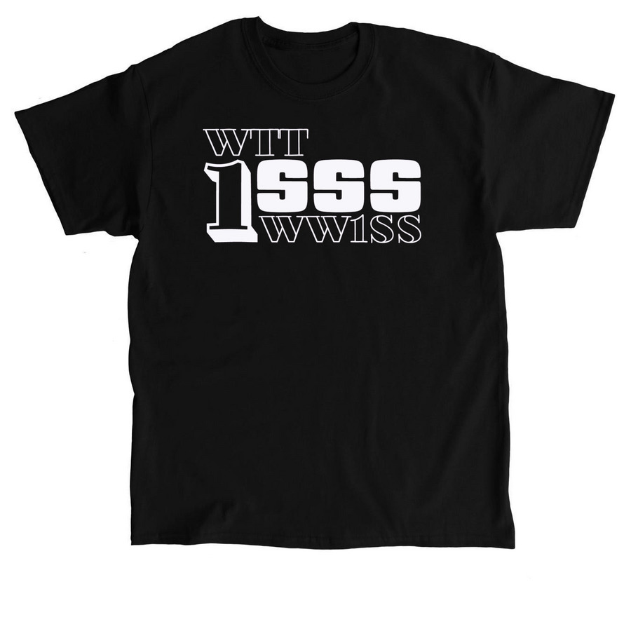 WTT1SSSWW1SS (White), a Black Classic Unisex Tee