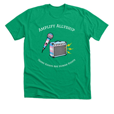 2026 Trans Mic & Amp Pride Shirt, a Heather Kelly Premium Unisex Tee