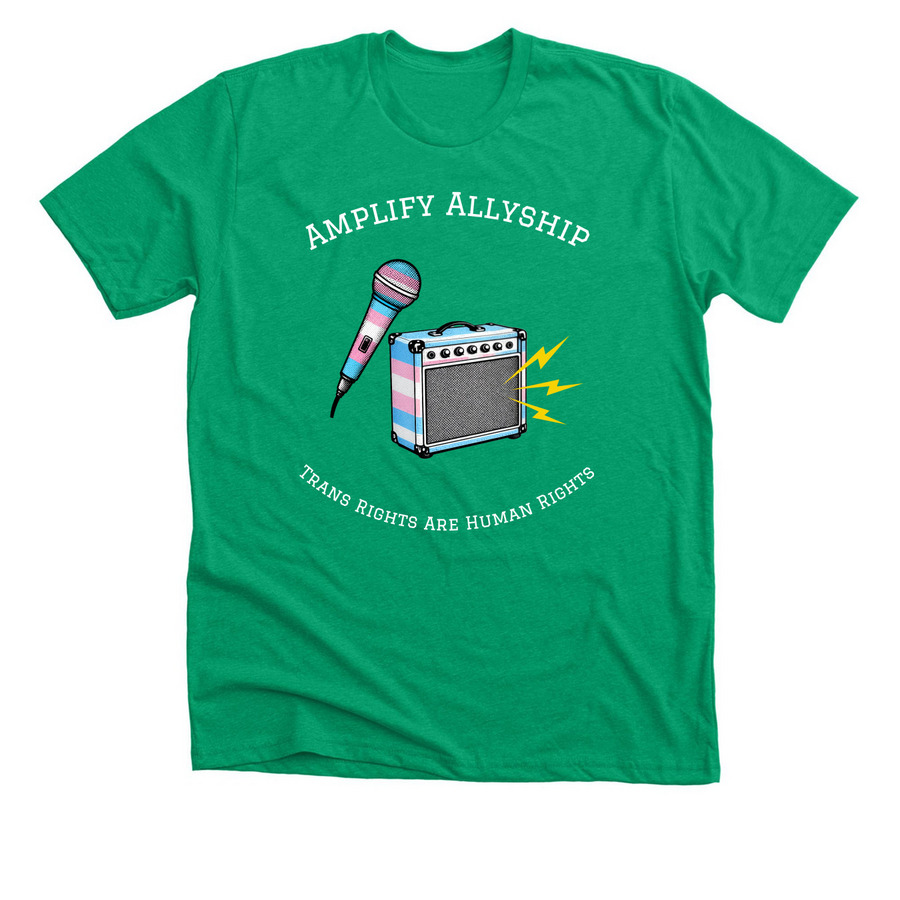 2026 Trans Mic & Amp Pride Shirt, a Heather Kelly Premium Unisex Tee