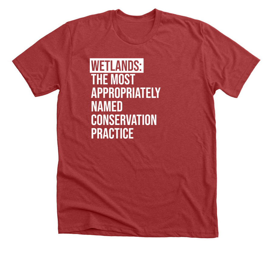 SWCS - Wetlands, a Heather Canvas Red Premium Unisex Tee