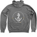 US Coastguardsman Papa 208, a Deep Heather Zip Up Hoodie (back-view)