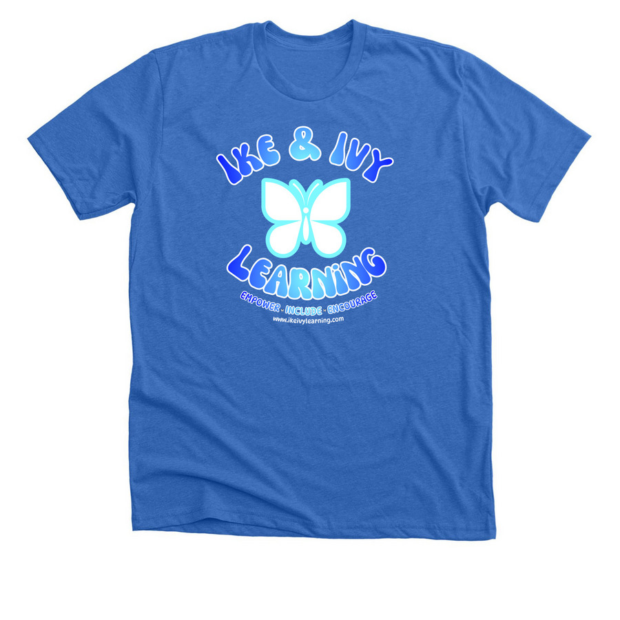 Ike & Ivy Lights it Up Blue, a Heather True Royal Premium Unisex Tee