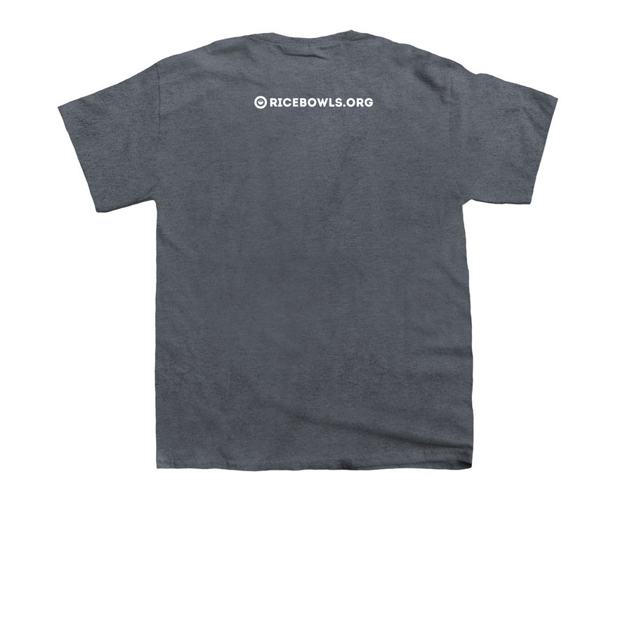 Called to Serve Tees, a Dark Heather Youth Unisex Tee (back-view)