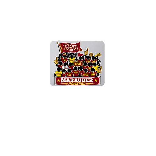 MARAUDER POWERED MOUSE PAD, a White Full Color Mouse Pad