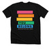Rainbow Bookstack T, a Solid Black Blend Premium Unisex Tee