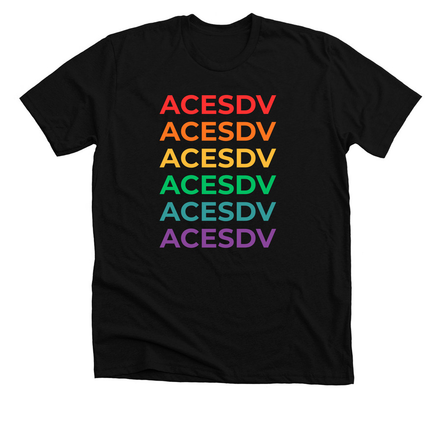 ACESDV Pride Month Tee, a Solid Black Blend Premium Unisex Tee