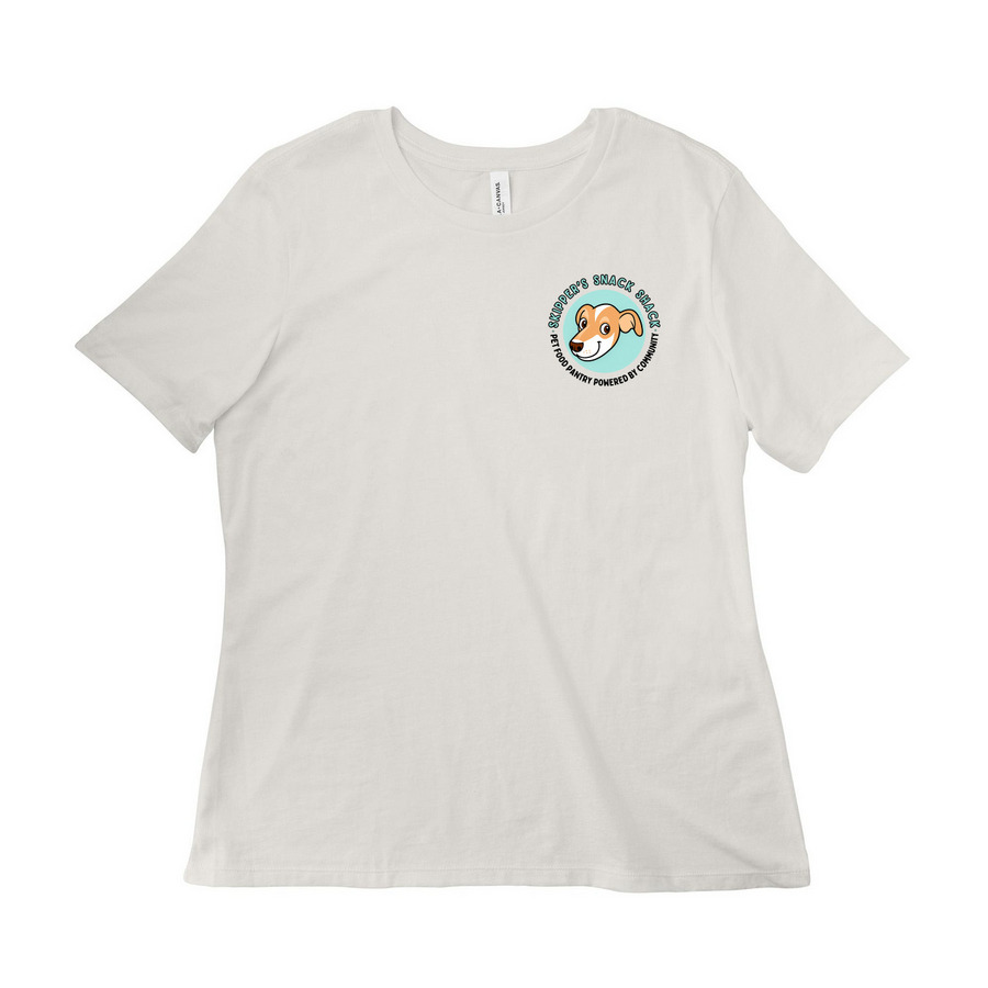 Skipper's Snack Shack Logo Tee, a Vintage White Women?s Relaxed Cotton Tee
