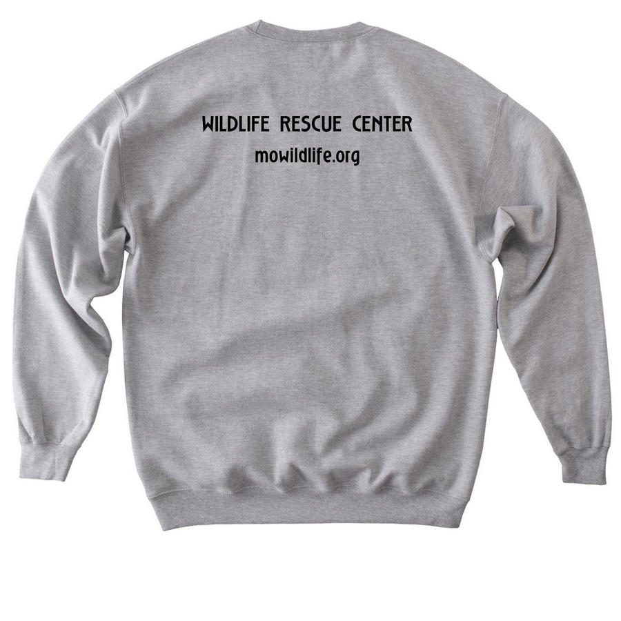 wildin' out, a Sport Grey Softstyle Crewneck Sweatshirt (back-view)