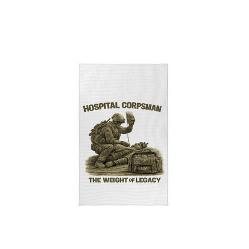 Weight of Legacy towels&nbsp;, a White Tea Towel