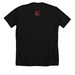 Chi-Trigram, a Solid Black Blend Premium Unisex Tee (back-view)