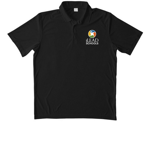 iLEAD Polo, a Black Unisex Performance Polo