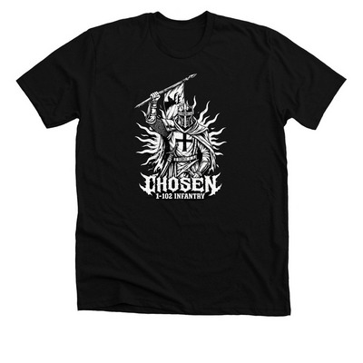 Chosen 1-102, a Solid Black Blend Premium Unisex Tee