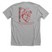 Heart, a Athletic Heather Premium Unisex Tee (back-view)