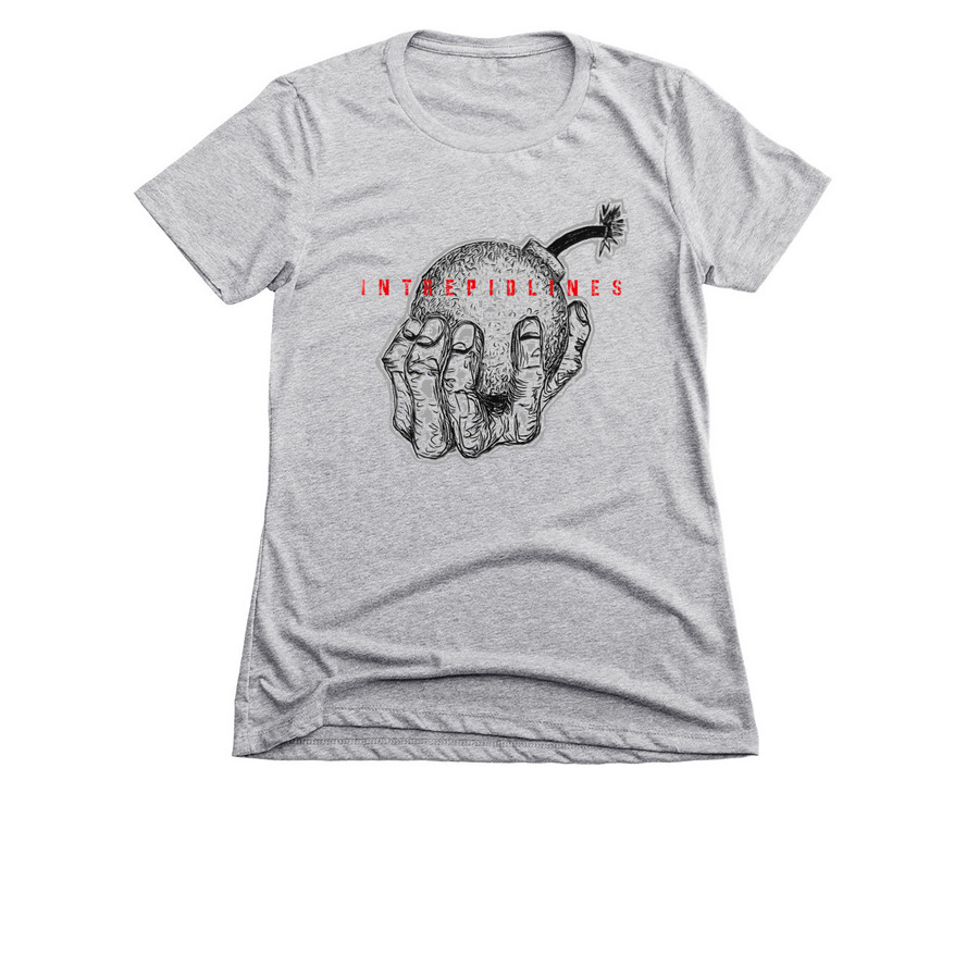 Bomber, a Dark Heather Grey Women's Slim Fit Tee