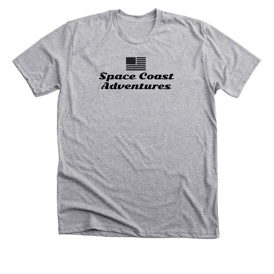 SCA's "Beer-Can" Logo- Black, a Athletic Heather Premium Unisex Tee