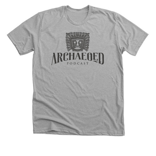ArchaeoEd Graphite Design T-Shirt, a Athletic Heather Premium Unisex Tee