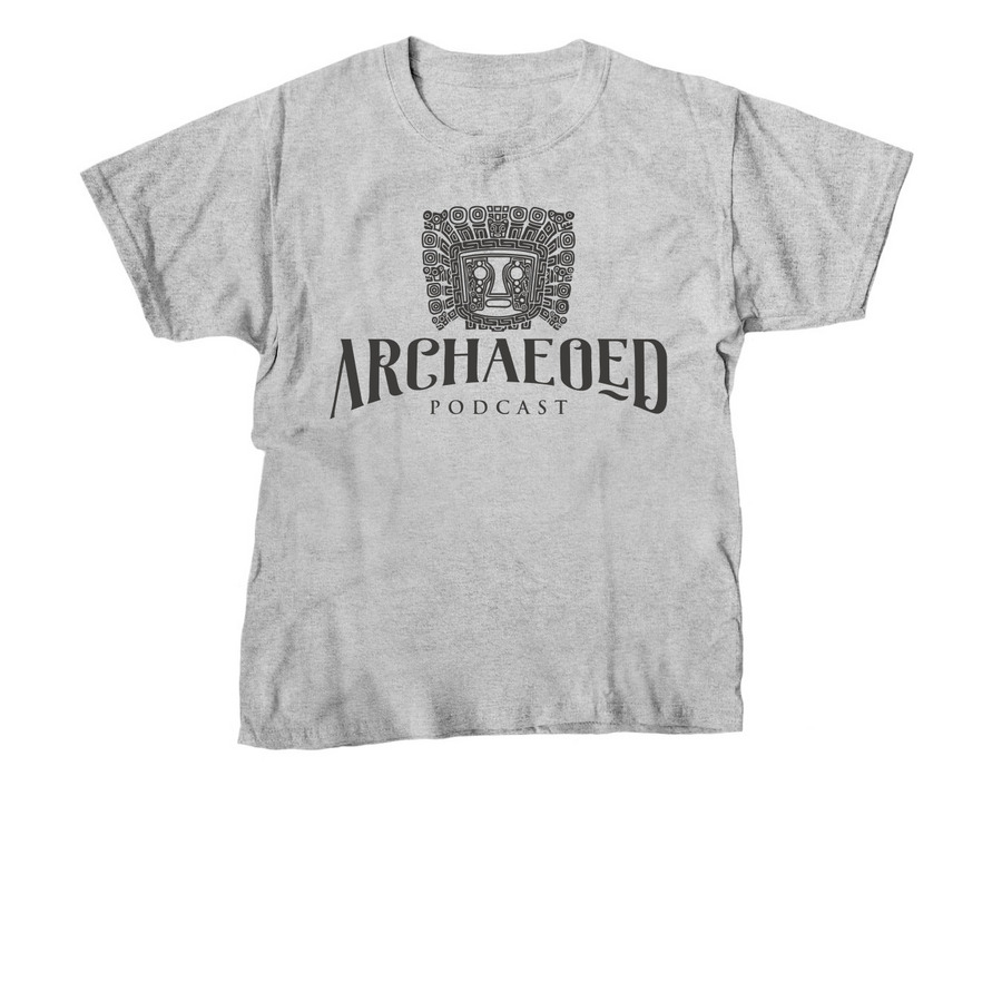 ArchaeoEd Graphite Design T-Shirt, a Sport Grey Youth Unisex Tee