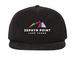 Zephyr Point's kin?dom Camp!, a Black Printed Umpqua Snapback Cap
