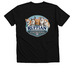 Vintage Logo, a Solid Black Blend Premium V-Neck Tee (back-view)
