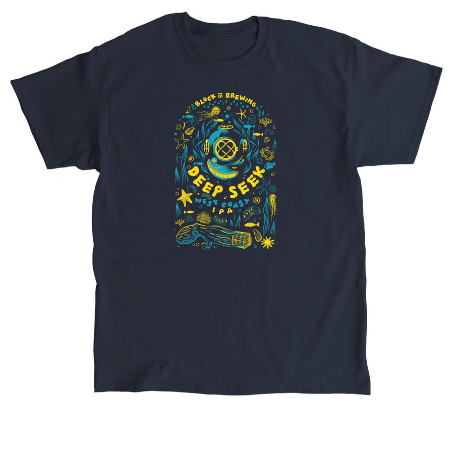 Deep Seek - Artist Collection, a Navy Classic Unisex Tee