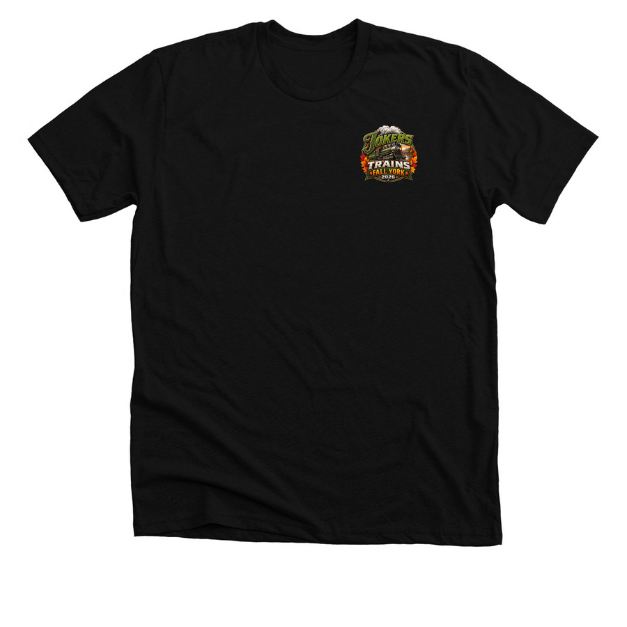 Jokers Trains Fall York 2026, a Solid Black Blend Premium Unisex Tee