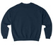 Loud and Proud (Navy), a French Navy Stanley/Stella Ledger Dry Crewneck Sweatshirt (back-view)