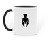 IIX & III X mug, a Black Two-Tone Ceramic Mug (back-view)