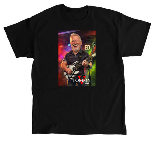 Ed on Guitar, a Black Classic Unisex Tee