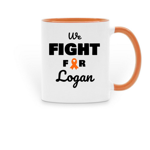 Mugs, a Orange Two-Tone Ceramic Mug