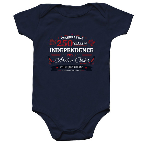 Baby 250 Year Celebration, a Navy Infant Onesie