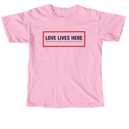 Love Lives Here, a Blossom Comfort Colors Unisex Tee