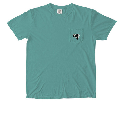 Adult Pocket TShirt, a Seafoam Comfort Colors Pocket Tee