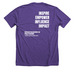 Everyone is a leader, a Heather Team Purple Premium Unisex Tee (back-view)