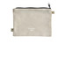 Trans Pride Pouch, a Natural 9"x7" Hemp Blend Pouch (back-view)