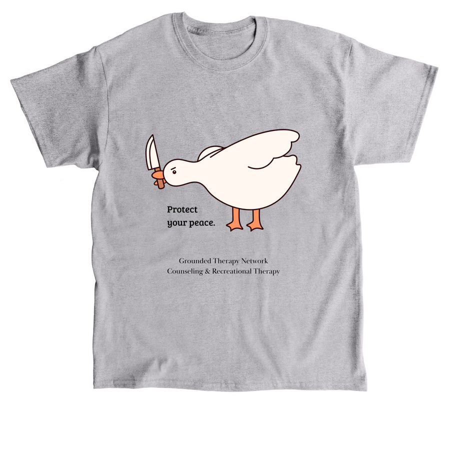 Protect your peace., a Sport Grey Classic Unisex Tee