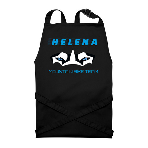 Apron | Fast Letters, a Black Recycled Bib Apron
